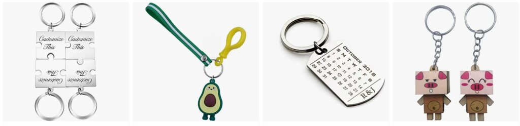 Unique Couple Keychains