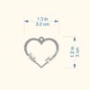 Engraved Heart Keychain – Personalized with Your Names - Image 4