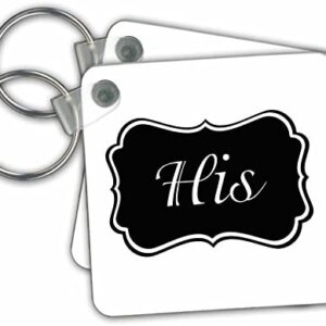 Personalized Retro Keychain Set – His & Hers Vintage-Inspired Gift