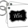 Personalized Retro Keychain Set – His & Hers Vintage-Inspired Gift - Image 3