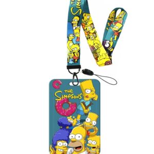 Cartoon Keychain, TV ID Badges Lanyard, Key Lanyard for ID Card Holder, Cell Phone Case