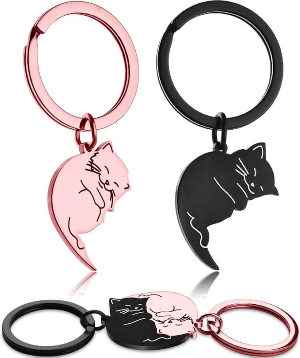 Cat Couple Keychain Snap-In