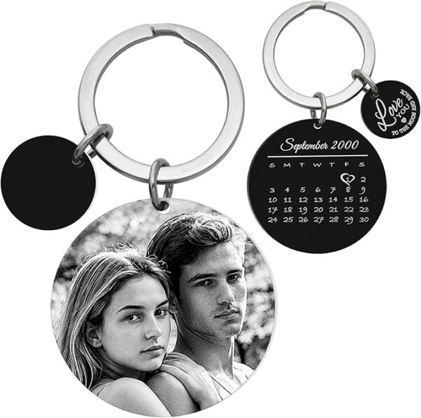 Custom Photo Couple Keychain