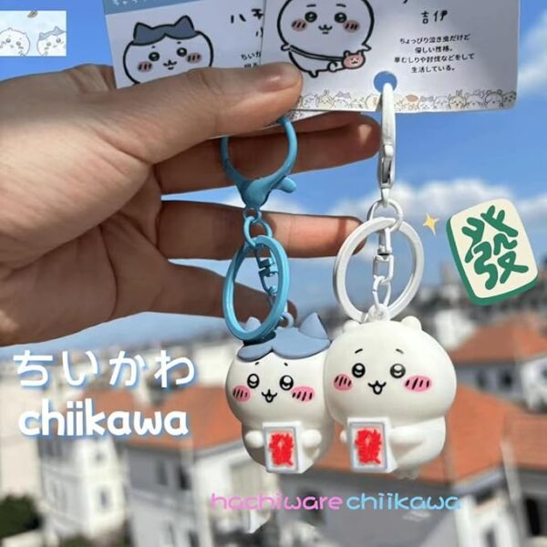 CHIWA & HACHI Magnetic Keychains – A Special Couple Gift