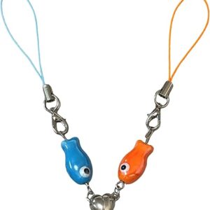 Fish Ceramic Couple Keychain