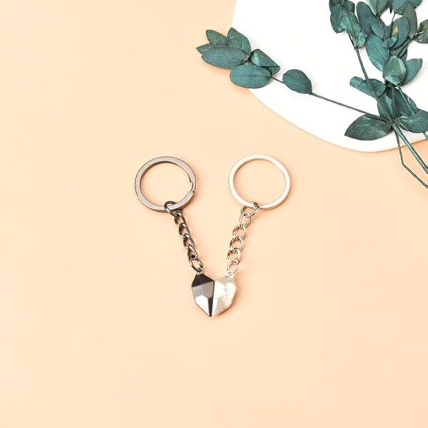 Half-Heart Magnetic Keychain – Two Halves of One Love