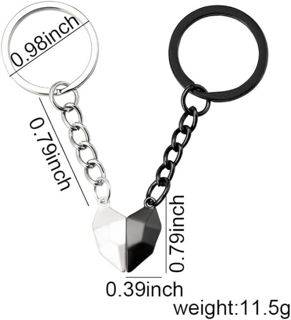 Half-Heart Magnetic Keychain – Two Halves of One Love