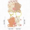 Cartoon Bear Magnetic Couple Keychain Set – Cute Resin Love Key Ring - Image 3