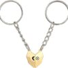 Bee-Themed Heart-Shaped Magnetic Relationship Keychain - Image 2
