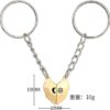 Bee-Themed Heart-Shaped Magnetic Relationship Keychain - Image 3