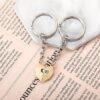 Bee-Themed Heart-Shaped Magnetic Relationship Keychain - Image 4