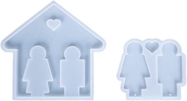 Couple Key Hanging Silicone Mold - I