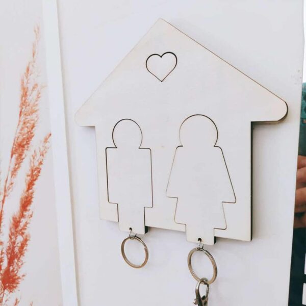 Couple Keychain Wall Hanging Silicone Mold – Valentine's Day Jewelry DIY