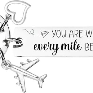 Long Distance Relationship Keychain – Romantic Anniversary Gift for Boyfriend or Girlfriend