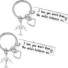 I Love You More Than Miles - Long Distance Keychain Gift