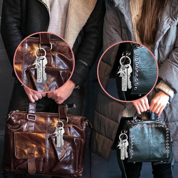 Long Distance Couple Keychain – “I Love You More Than Miles” Gift Set