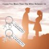 Long Distance Couple Keychain – “I Love You More Than Miles” Gift Set - Image 8