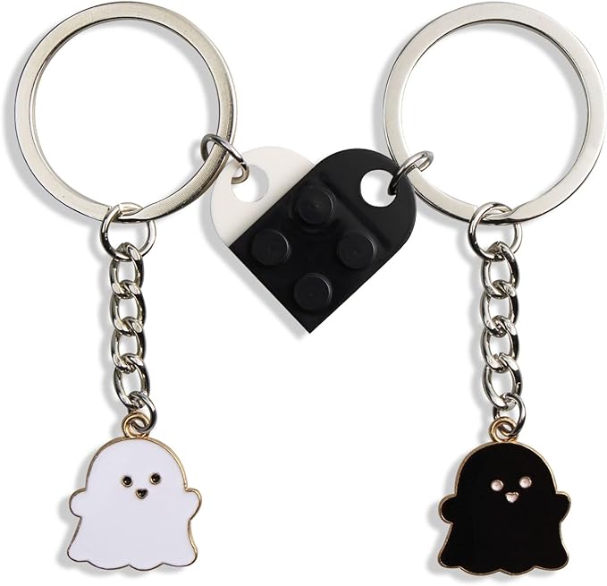 halloween boo matching keychain